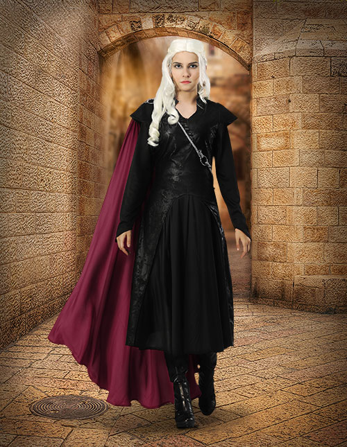 Game of Thrones Daenerys Targaryen Costume Dress Halloween Cosplay 