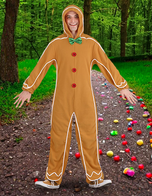 Gingerbread Man Onesies for Adults