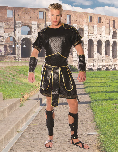 ADULTS SPARTAN WARRIOR COSTUME ROMAN GREEK GLADIATOR HISTORIC MENS FANCY DRESS 