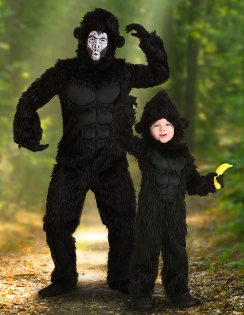 Kids Cosplay Gorilla Hand Gloves Children Monkey Latex Animal