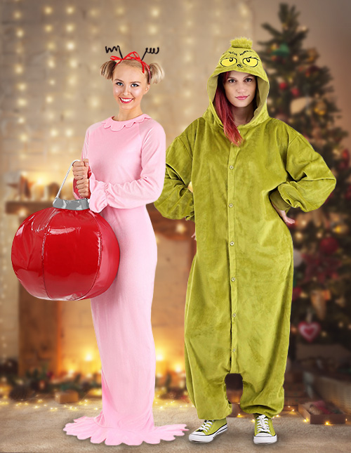 Costume Grinch Père Noël, Costumes Noël