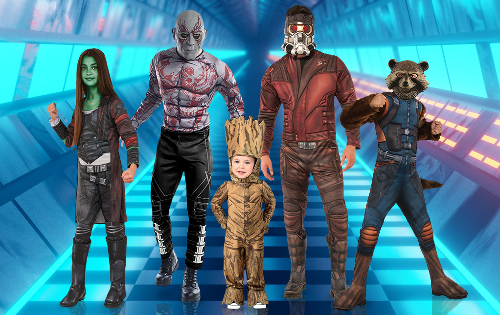 Guardians of the Galaxy Costumes Star Lord Groot Rocket