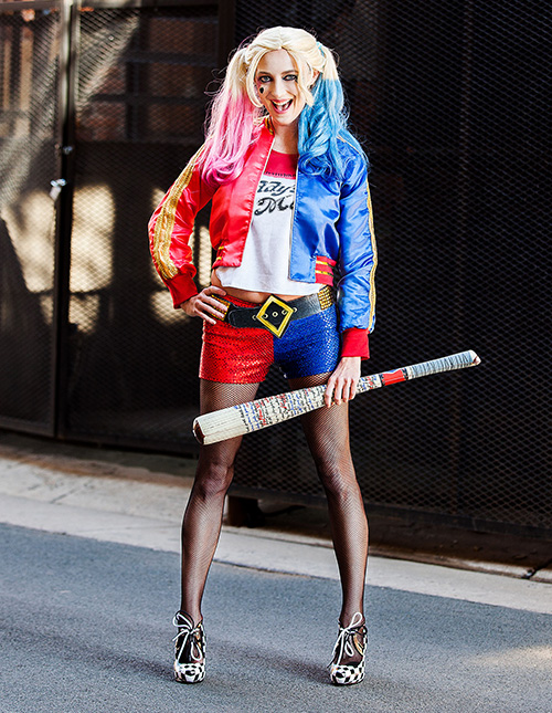 Harley Quinn Halloween Costumes for Adults Kids