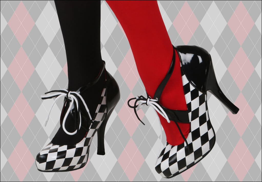 Harley Quinn Checkered Shoes Harley Quinn Checkered Shoes