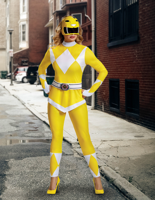  Yellow Power Ranger Costume
