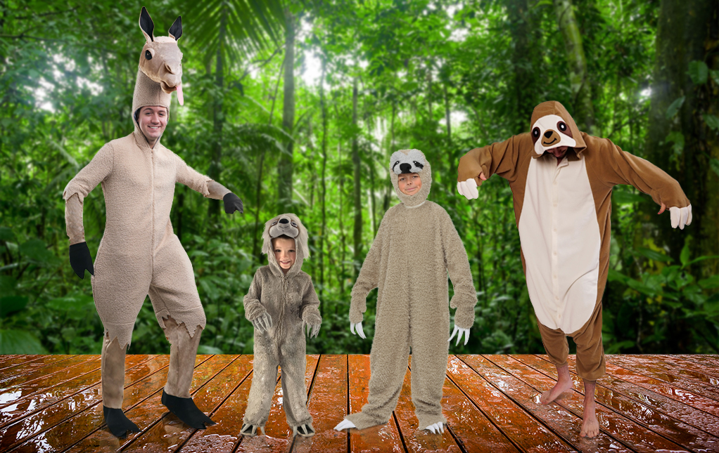 Llama and Sloth Costumes Llama and Sloth Costumes