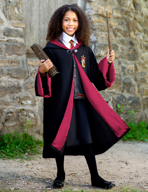  Women's Deluxe Harry Potter Hermione Granger Costume,  Gryffindor Robe, Wizard Robe for Halloween & Cosplay Large : Clothing,  Shoes & Jewelry