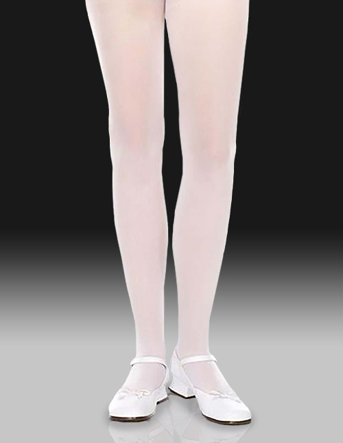 Girls White Tights