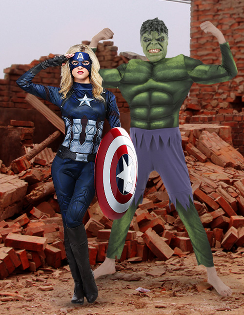 Hulk and Captain America