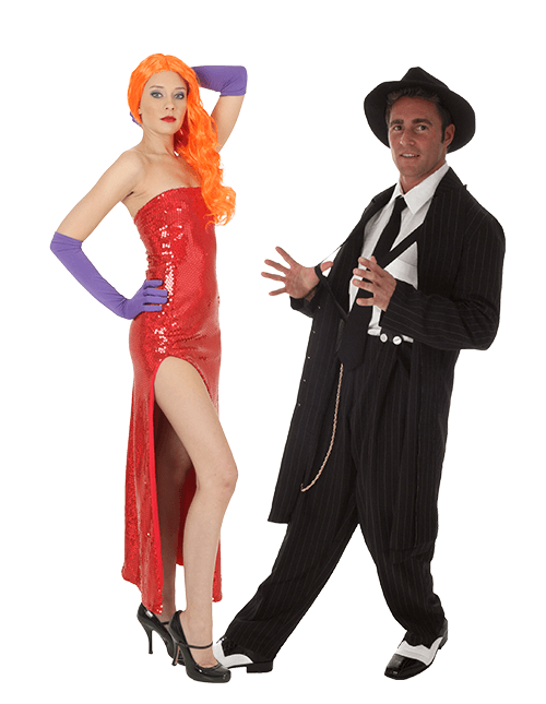 Jessica Rabbit and Eddie Couples Costumes Jessica Rabbit and Eddie Couples Costumes