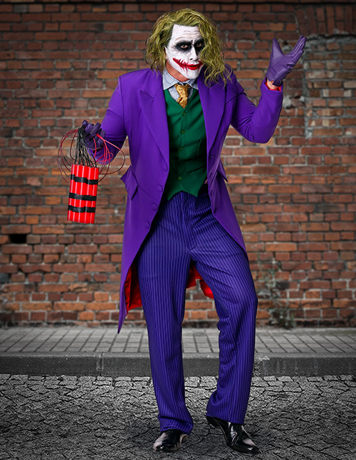 joker dark knight costume