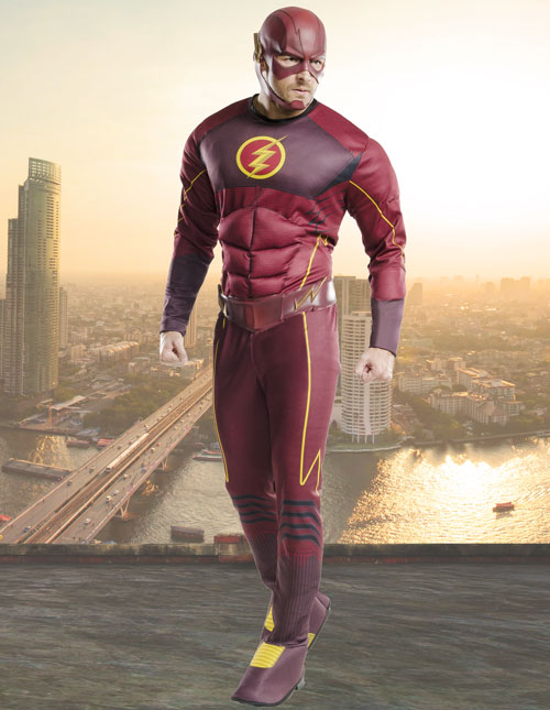 Adult Deluxe Flash Costume 