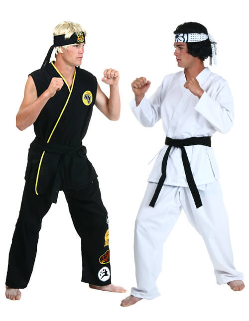 Cobra Kai Karate Costume | Kids Boys and Girls Halloween Costume Karate Gi for Boys and Girls Karate Kid Set with Belt & Headband