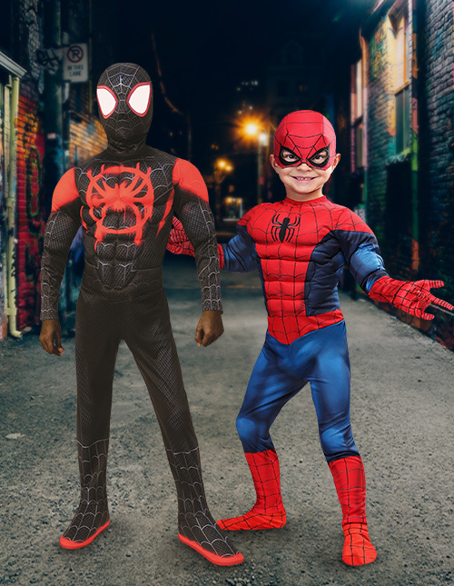 Superhero Spiderman Costume Cosply Fancy Dress Boy Kids Halloween Outfit