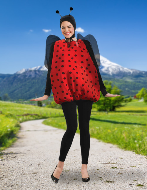 Ladybug Costume, Toddler Girl Halloween Costume, Ladybird Red Cape Costume,  Gift for Preschool Girl 