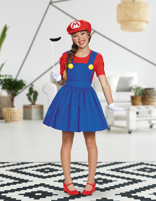 Disguise Nintendo Super Mario Brothers Mario Tween Costume