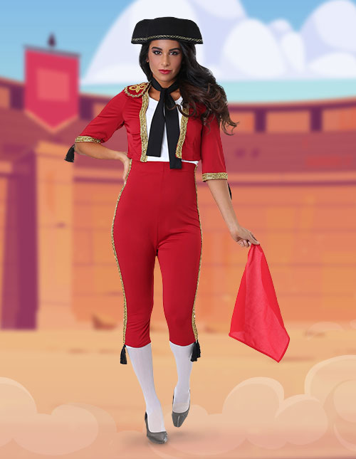 Red Female Matador Costume