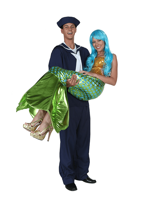 Mermaid and Sailor Couple Costumes Mermaid and Sailor Couple Costumes