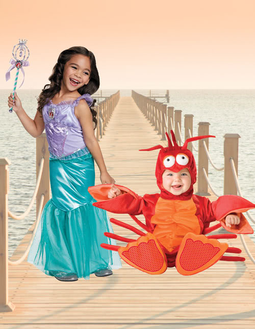 little mermaid and sebastian costume