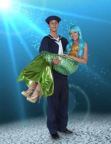 Mermaid and Sailor Couples Costume Mermaid and Sailor Couples Costume