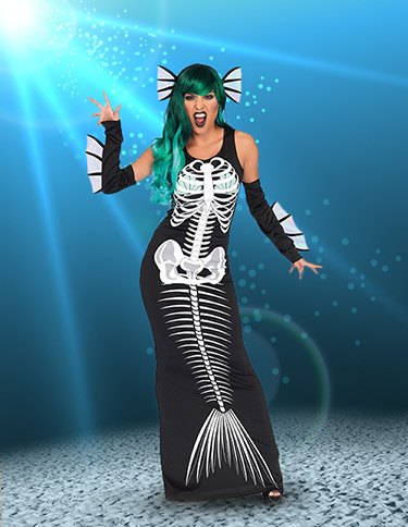 Skeleton Mermaid Costume Skeleton Mermaid Costume