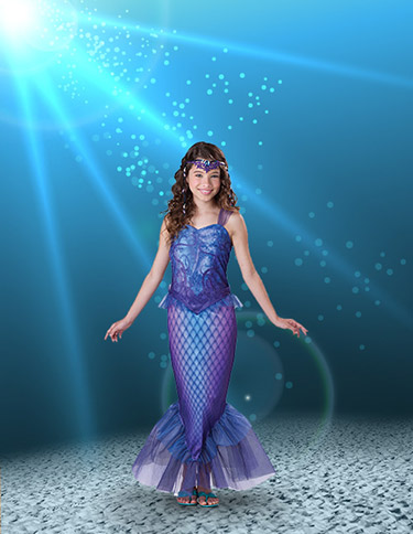 Tween Mysterious Mermaid Costume Tween Mysterious Mermaid Costume