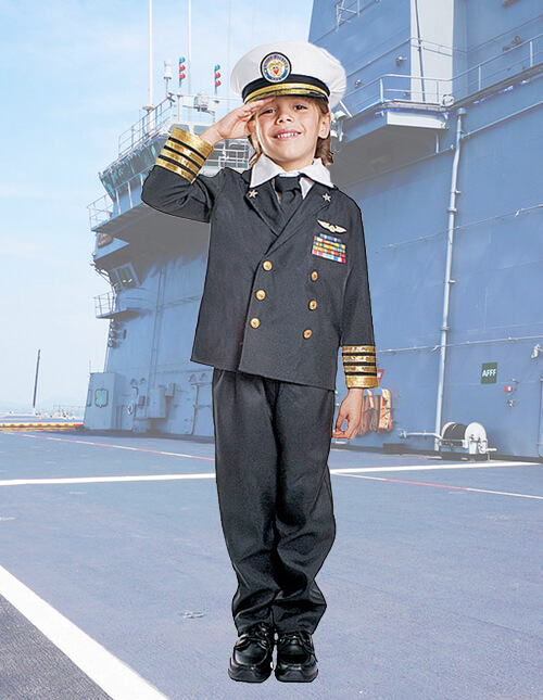 Kid's Navy Midnight Commando Costume