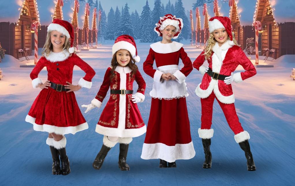 Kid's Mrs. Claus Costumes Kid's Mrs. Claus Costumes