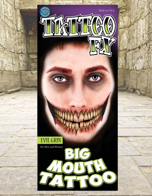 Big Mouth Temporary Tattoo Big Mouth Temporary Tattoo