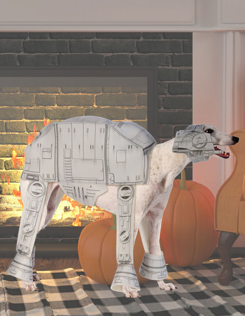 Imperial Walker Dog Costume Imperial Walker Dog Costume