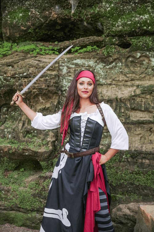 Women's Pirate Flag Costume 