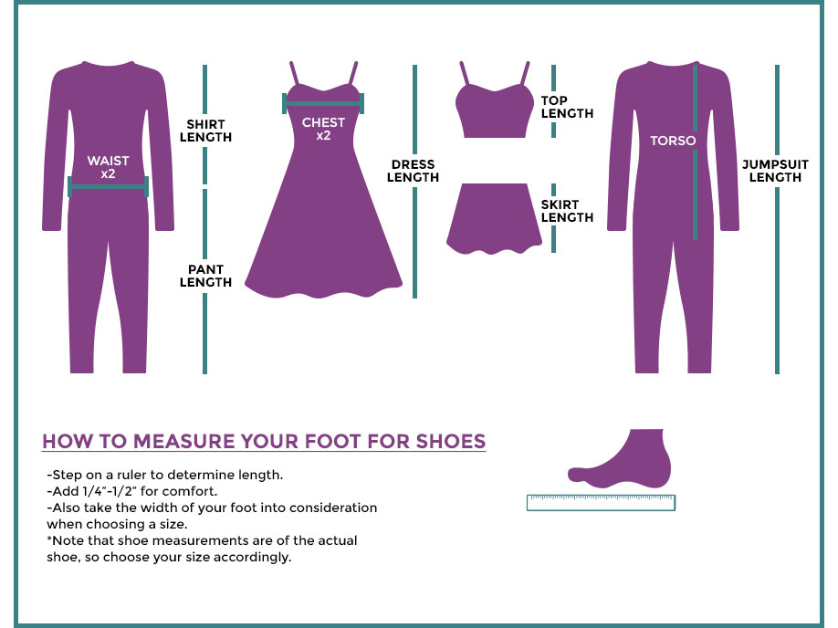 See How We Measure Our Costume Pieces
