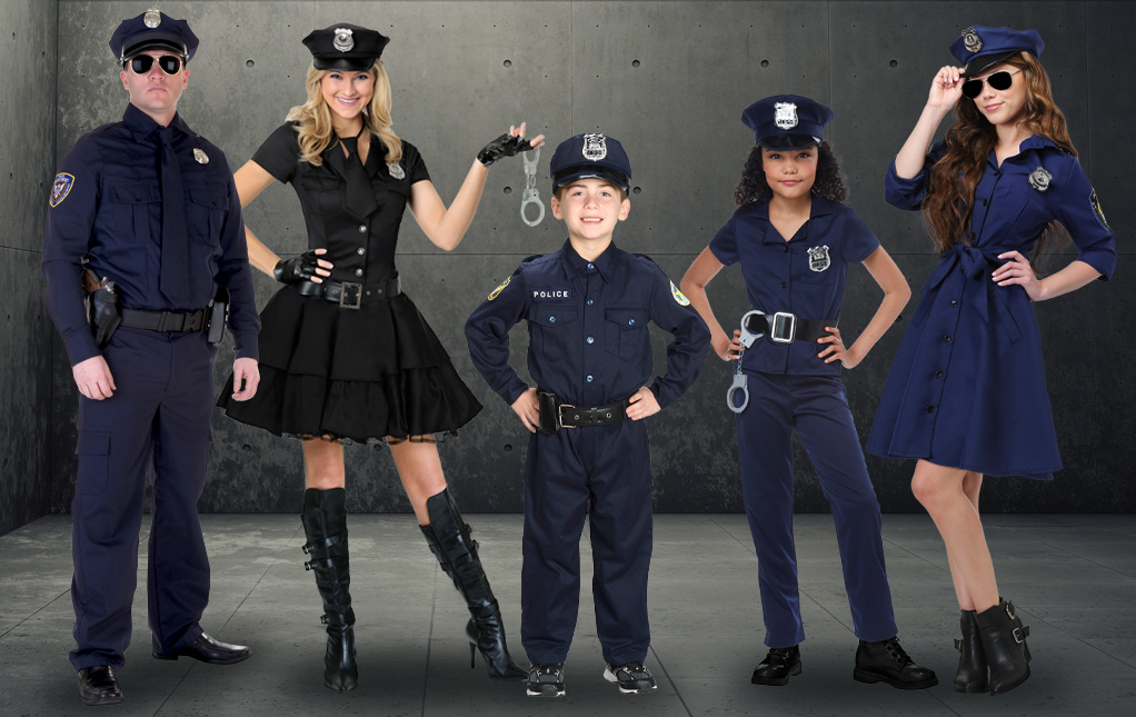 Brand New Police Officer Uniform Cop Outfit Child Halloween Costume