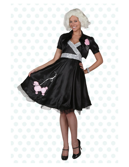 Adult Black Poodle Dress Costume 