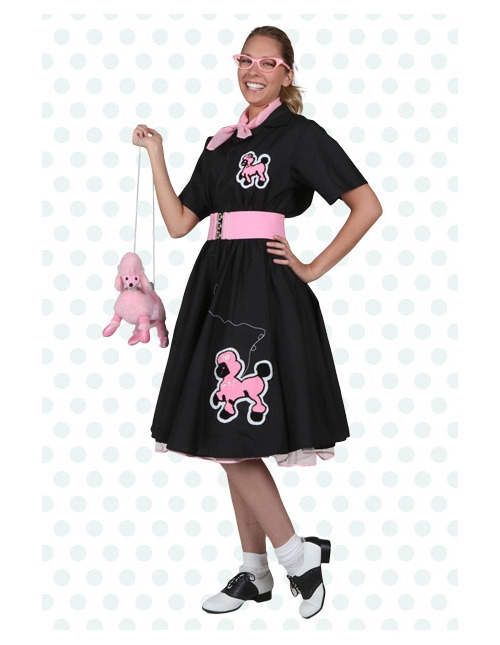 Grease 50's Sweetheart Poodle Skirt Plus Size Adult Halloween Costume