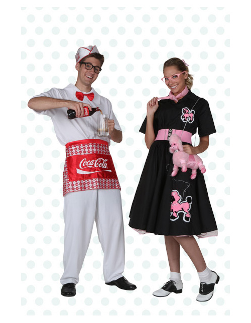 Soda Jerk and Poodle Skirt Costumes