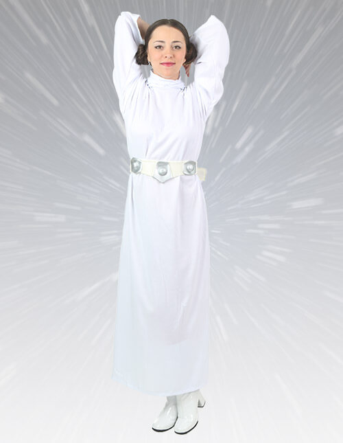 Princesse Leia Costume Adulte Star Wars Halloween Fancy Dress Costume Cosplay HH 