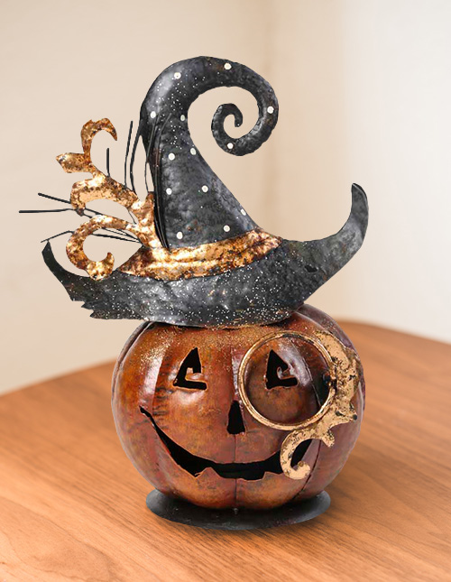 Metal Pumpkin Decor