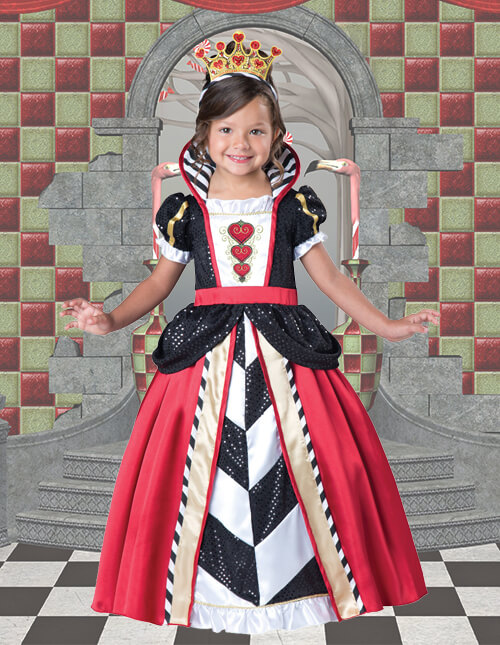 Adult Deluxe Queen of Hearts Costumes, Red Queen Costumes