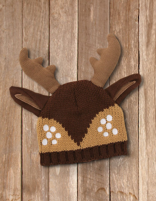 Deer Knit Stocking Cap