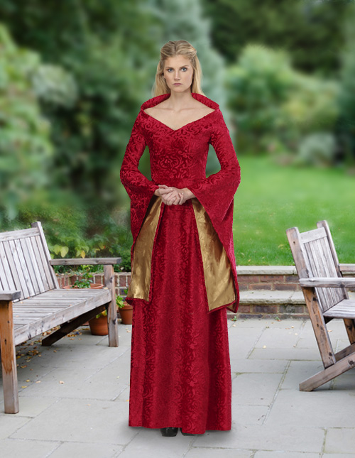 Medieval on sale dress red