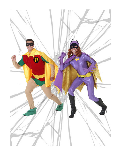 Classic Robin and Batgirl Costumes