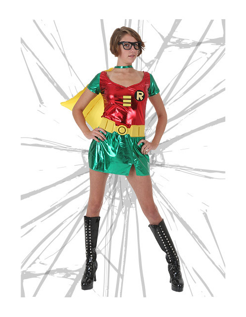 Batman and Robin costume Robin costume made of green tights