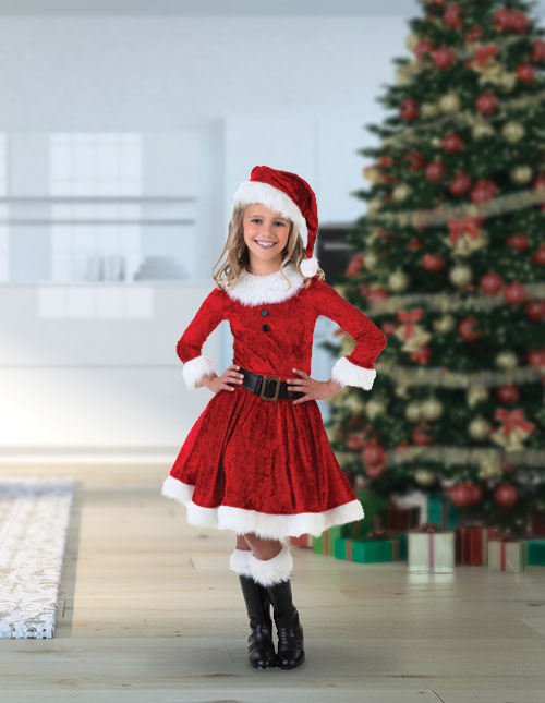 girls mrs claus outfit