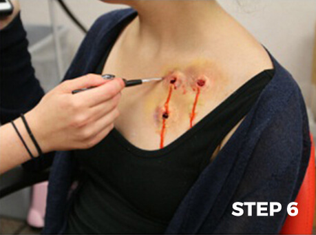 Fake Wounds and Gashes Makeup Tutorial- Step 6