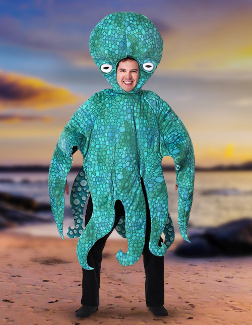 Octopus Costume Fancy Dress Outfit Sealife Animal Adults Outfit