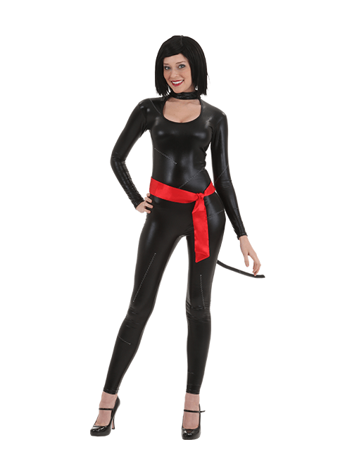 Sexy Catsuit with a Sash