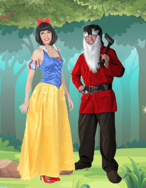 Snow White and Dwarf Couples Costumes