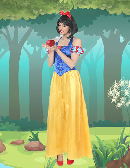 Classic Snow White Womens Plus Size Costume Disney 7 Dwarfs Princess Adult  