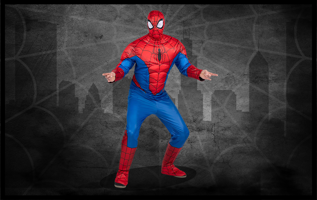  Rubie's mens Marvel Spider-man 2nd Skin Adult Sized Costumes,  As Shown, Medium US : Clothing, Shoes & Jewelry